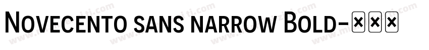 Novecento sans narrow Bold字体转换
